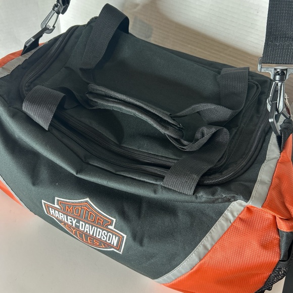 Harley-Davidson Black and Orange Duffel Bag - Picture 2 of 5